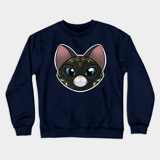 Kitty softpaws mask Crewneck Sweatshirt by dragonlord19